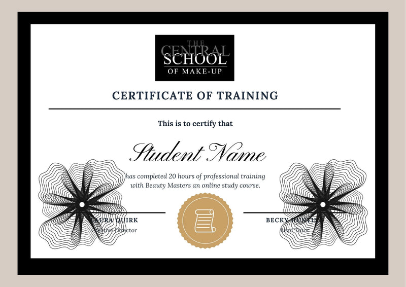 Printed hard copy - Online Course Certificate